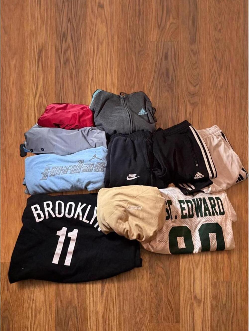 Vintage Sportswear 10 Piece Bundle Nike Adidas Jordan Sweatpants Polos Shirts